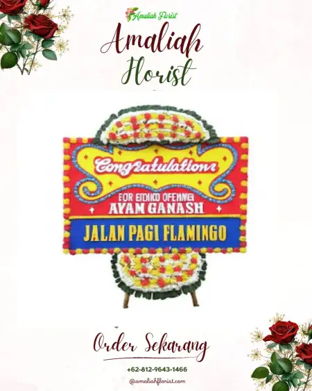 Sewa Papan Bunga Tengket